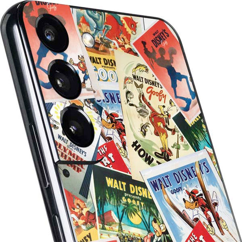 Disney Friends Retro Goofy Stamps Art Galaxy S22 Plus Skin